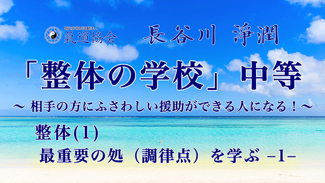 氣道協会 長谷川淨潤「整体の学校」中等（第2期） | セミナー動画の